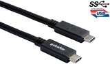 Cirafon USB3.1 CM-CM 07 USB-kabel USB 3.2 Gen 1 (3.1 Gen 1) 2 m USB C 60 W Sort