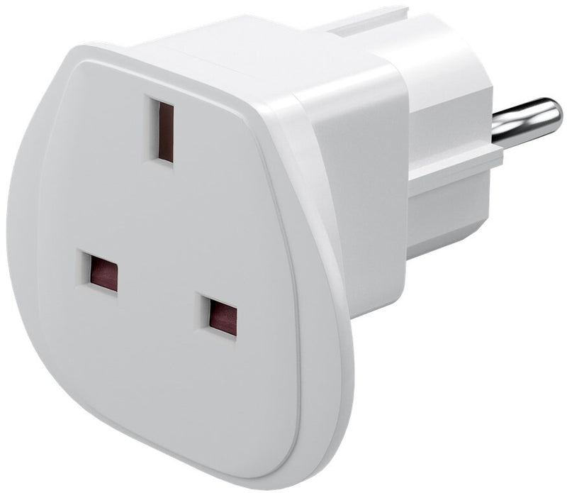 Goobay 94270 strømstik adapter Type F Type G (UK) Hvid