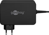 Goobay 65420 oplader til mobil enhed Laptop Sort Vekselstrøm Hurtig opladning Indendørs