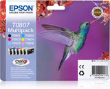 Epson Hummingbird Multipakke, 6 farver T0807 Claria Photographic Ink