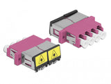DeLOCK 86906 fiber adapter LC/LC 1 stk Violet