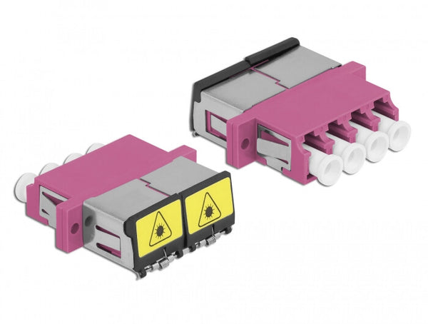 DeLOCK 86906 fiber adapter LC/LC 1 stk Violet