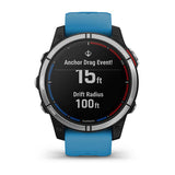 Garmin quatix 7 3,3 cm (1.3") MIP 47 mm Digital 260 x 260 pixel Berøringsskærm Blå Wi-Fi GPS (satellit)