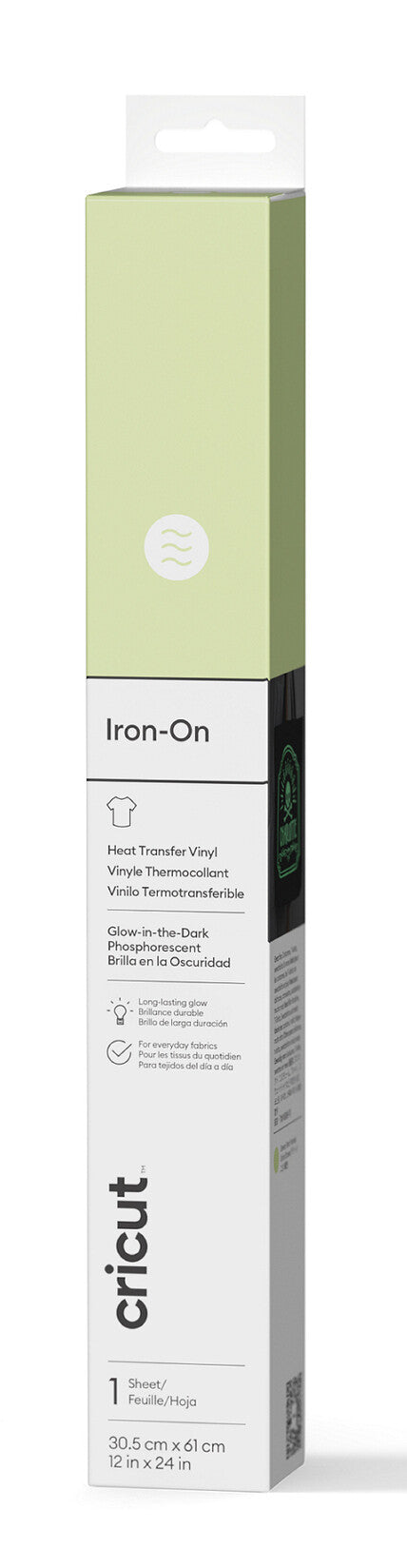 Cricut Glow-in-the-Dark Iron-On Varmeplade vinylplade 1 ark