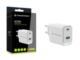 Conceptronic ALTHEA20W45 oplader til mobil enhed Universel Hvid Vekselstrøm Hurtig opladning Indendørs