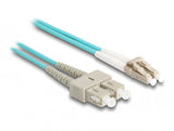 DeLOCK 87911 InfiniBand og fiberoptisk kabel 2 m LC SC Turkisfarve