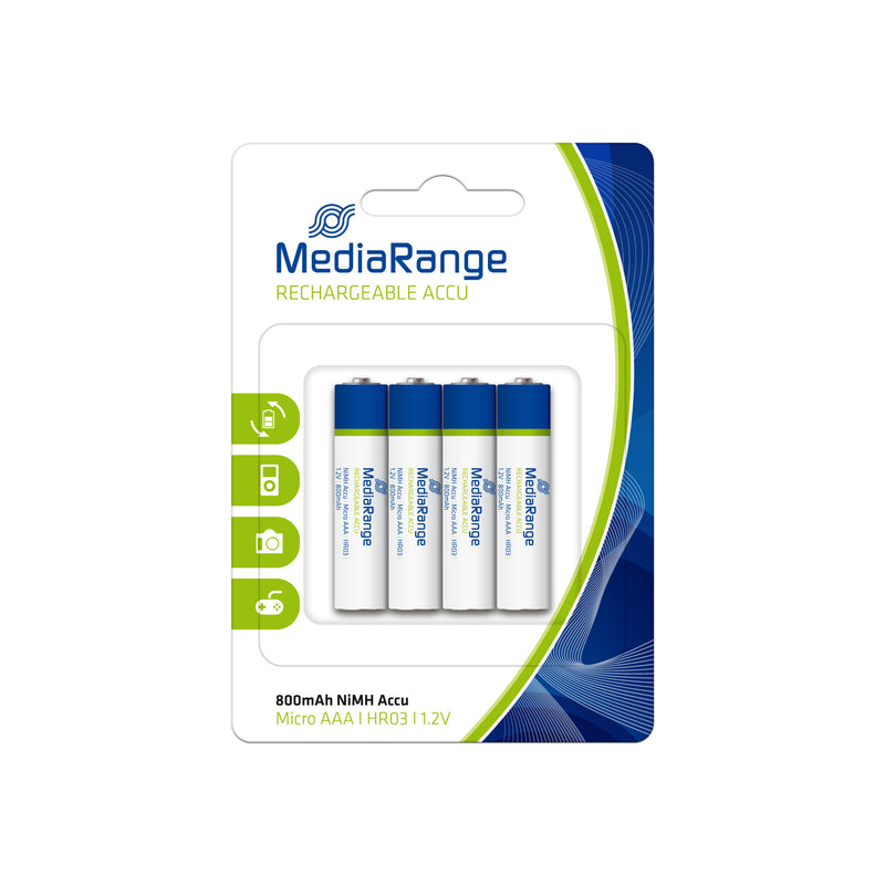 MediaRange MRBAT120 batteri til kamera/videokamera Nikkel-Metalhydrid (NiMH) 800 mAh