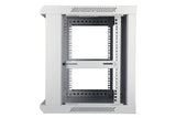 Extralink Cabinet rack EX.8574 400mm 600mm 450 mm hanging Openable 19'' 9U Vægmonteret stativ Grå