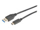Prokord USB-0061 USB-kabel USB 3.2 Gen 1 (3.1 Gen 1) 0,5 m USB A USB C Sort