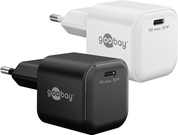 Goobay 79152 oplader til mobil enhed Universel Sort Vekselstrøm Hurtig opladning Indendørs