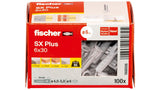 Fischer 568006 skrueanker og vægudtag 100 stk Udvidelsesanker 30 mm