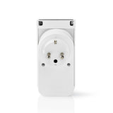 Nedis WIFIPO120FWT smart stik 3680 W Grå, Hvid
