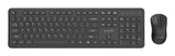 Gembird KBS-WPS-01 tastatur Mus inkluderet Kontor RF trådløst QWERTY US International Sort