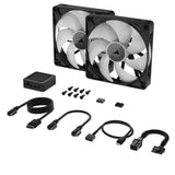 Corsair iCUE LINK RX140 RGB Computerkabinet Ventilator 14 cm Sort 2 stk