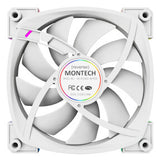Montech RX120 PWM Computerkabinet Ventilator 12 cm Hvid 1 stk