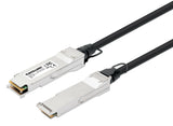 Intellinet 508513 InfiniBand og fiberoptisk kabel 2 m QSFP+ Sort, Sølv