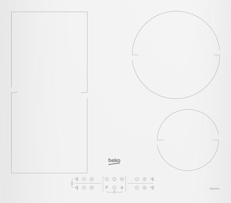 Beko HII64200FMTW Hvid Indbygget 60 cm Zone induktionskogeplade 4 zone(s)