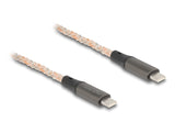 DeLOCK 88288 USB-kabel USB 2.0 1,2 m USB C 0,48 Gbit/sek. 100 W Sort, Kobberfarve, Grå, Transparent