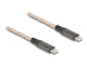 DeLOCK 88288 USB-kabel USB 2.0 1,2 m USB C 0,48 Gbit/sek. 100 W Sort, Kobberfarve, Grå, Transparent