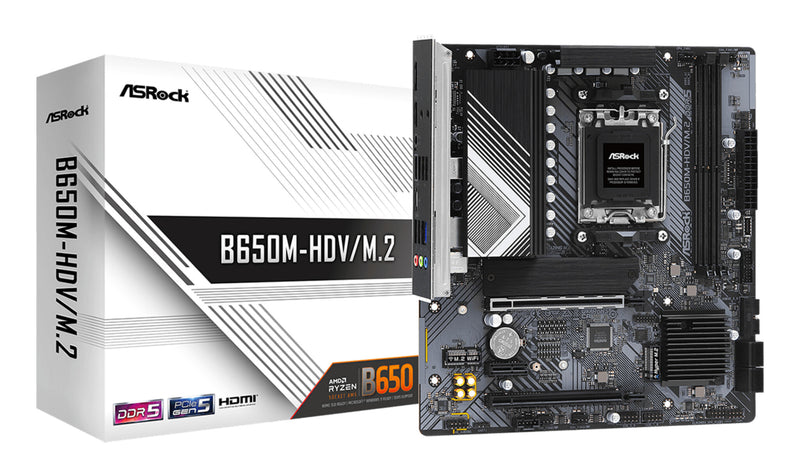 Asrock B650M-HDV/M.2 AMD B650 Sokkel AM5 micro ATX