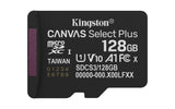 Kingston Technology 128 GB micSDXC Canvas Select Plus Gen3 150R A1, enkelt pakke uden ADP