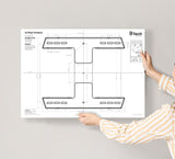 B-Tech Twin Cantilever 190,5 cm (75") Væg Sort