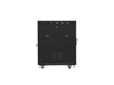 Lanberg FF01-8015-12BL stativ 15U Fritstående reol Sort