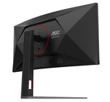 AOC G4 CU34G4 computerskærm 86,4 cm (34") 3440 x 1440 pixel Wide Quad HD LED Sort, Rød