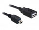 DeLOCK 82905 USB-kabel USB 2.0 0,5 m USB A Mini-USB B 0,48 Gbit/sek. Sort