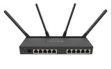 Mikrotik RB4011iGS+5HacQ2HnD-IN trådløs router Gigabit Ethernet Dual-band (2,4 GHz / 5 GHz) Sort