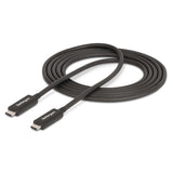 StarTech.com A40G2MB-TB4-CABLE Thunderbolt kabel 2 m 40 Gbit/sek. Sort