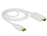 DeLOCK 83818 videokabel adapter 2 m DisplayPort HDMI Hvid
