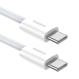 Baseus Superior USB-kabel USB 2.0 1 m USB C 480 Gbit/sek. 30 W Hvid