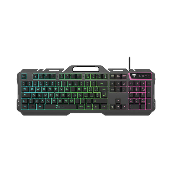 Techmade TM-GK023 tastatur Spil USB Italiensk Sort