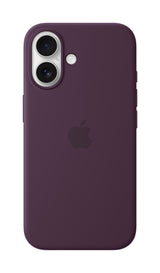 Apple Silikone-etui med MagSafe til iPhone 16 – blomme