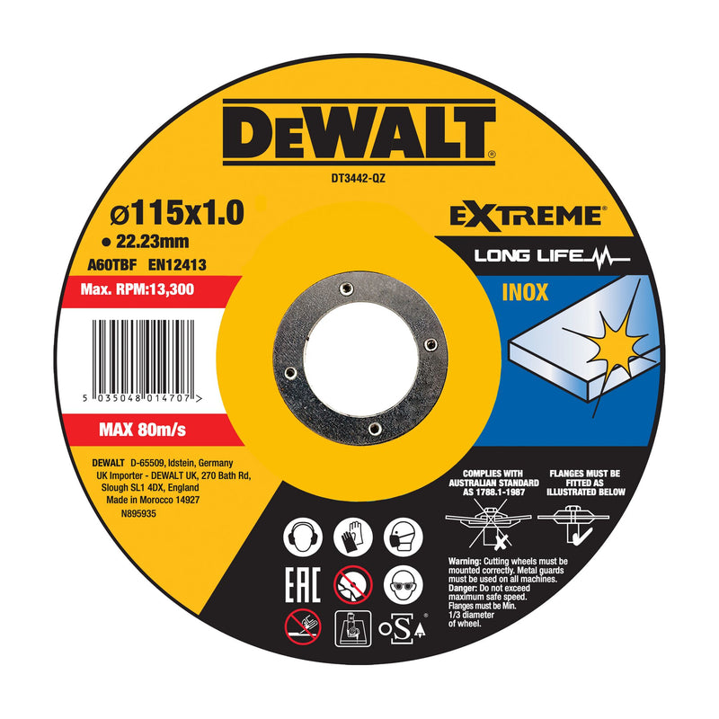 DeWALT DT3442-QZ tilbehør vinkelsliber Skæreskive
