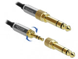 DeLOCK 85836 lydkabel 1 m 3.5mm Sort