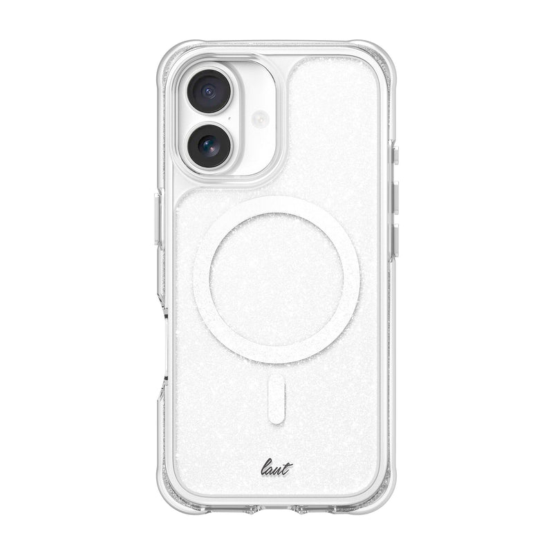 LAUT AERO SPARKLE mobiltelefon etui 16 cm (6.3") Cover Sølv, Transparent