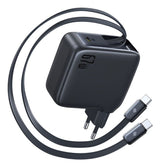Baseus E0121D00 oplader til mobil enhed Tablet, Laptop, Smartphone, Mobiltelefon, Headset, SmartWatch Sort Vekselstrøm Hurtig opladning Indendørs
