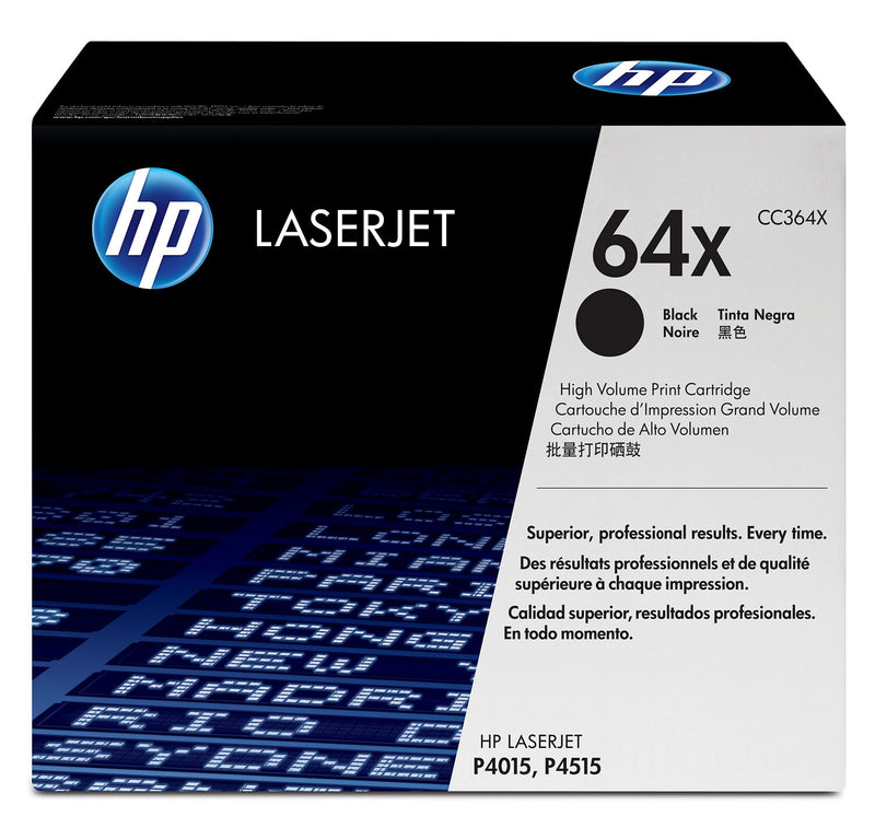 HP 64X High Yield Black Original LaserJet Toner Cartridge tonerpatron 1 stk Sort