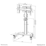 Neomounts FL50S-825BL1 multimedie vogn & stand Sort Fast gulvstativ