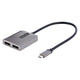 StarTech.com MST14CD122DP USB grafisk adapter 4096 x 2160 pixel Grå