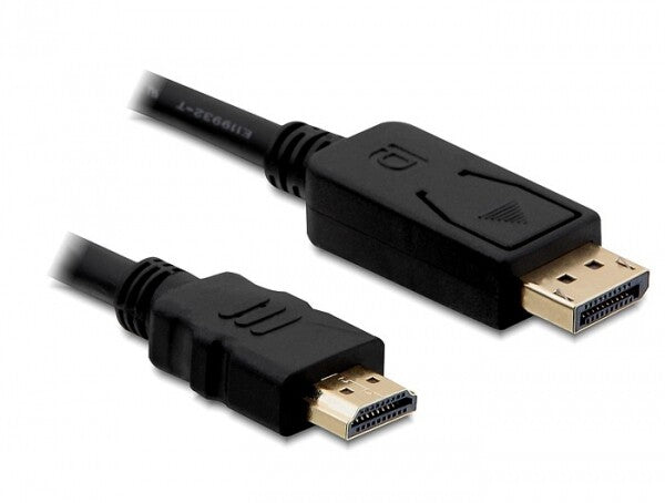 DeLOCK Displayport/HDMI, 1m HDMI Type A (Standard) Sort