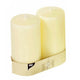 Papstar 15363 vokslys Cylinder Elfenben 2 stk
