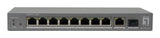 LevelOne GEP-1011 netværksswitch Ikke administreret L2 Gigabit Ethernet (10/100/1000) Strøm over Ethernet (PoE) Bord-/vægmontering Grå