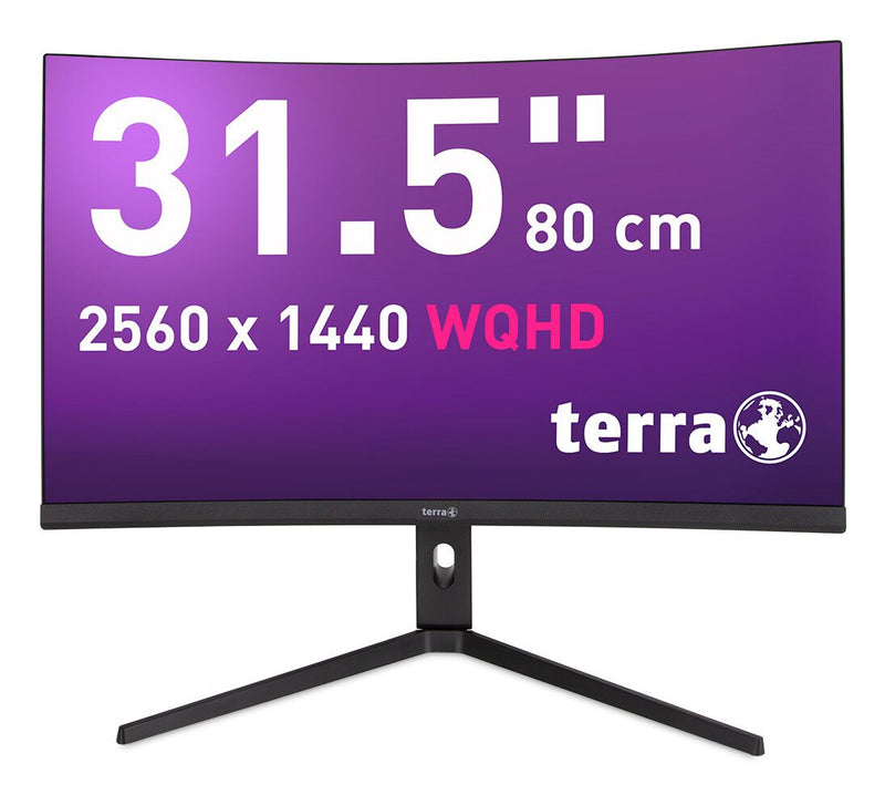 TERRA 3285W computerskærm 80 cm (31.5") 2560 x 1440 pixel Wide Quad HD LCD Sort