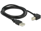 DeLOCK 1m, USB 2.0-A - USB 2.0-B USB-kabel USB A USB B Sort