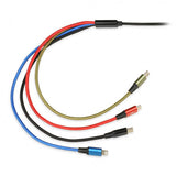 iBox Universal 4 in 1 charging cable I-BOX USB IKUM4W1 - Kabel USB-kabel 1,2 m Micro-USB A 2 x USB C Flerfarvet