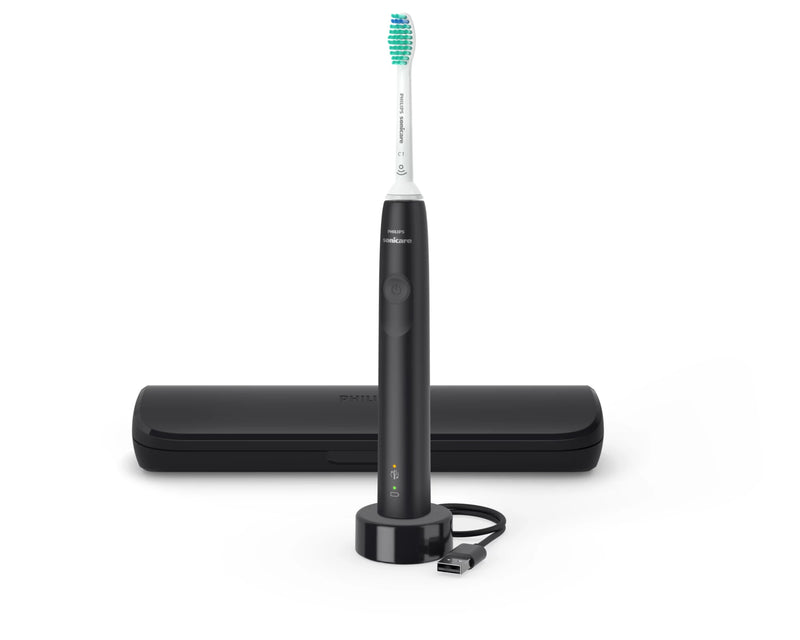 Philips Sonicare 3100 series 3100 series HX3673/14 Sonisk eltandbørste + rejseetui - Sort