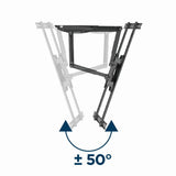 Gembird WM-75ST-01 tv-beslag 190,5 cm (75") Sort